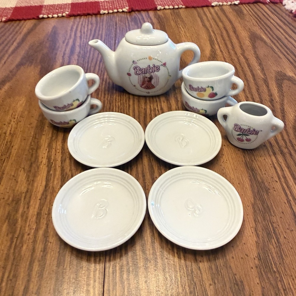 Barbie Mattel China Tea Party Porcelain Pieces Vintage‎ 1994
